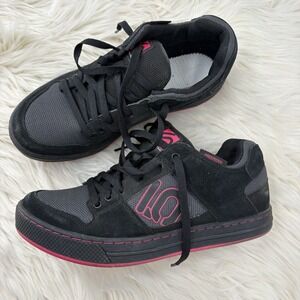 Five Ten Freerider Women's Black And Pink Mountain Biking Shoes‎ Size W11 M 9